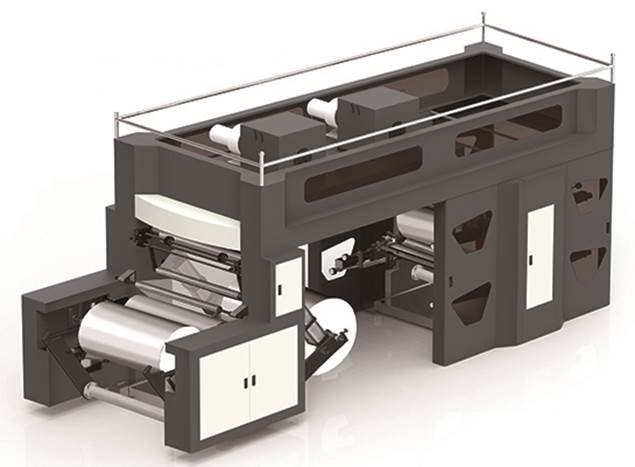 Флексографская печатная машина планетарного построения (с центральным барабаном) WRY-600-6. Фотография - картинка 1.